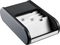 Helit H6218095 the personal Visitekaart box 300 kaarten (b x h x d) 240 x 67 x 136 mm Zwart Polyethyleen, Polypropyleen, Polystyrol