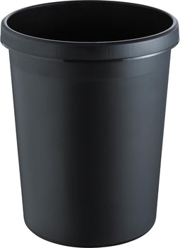 Helit the german H6106295 Prullenbak 45 l (Ø x h) 390 mm x 480 mm Polyethyleen Zwart 1 stuk(s)