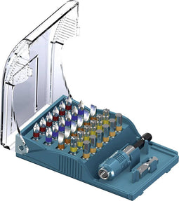 Heller Tools 28913 9 Bitset 32-delig Kruiskop Phillips, Kruiskop Pozidriv, Plat, Zesrond-TX BO, Inbus Incl. bithouder e