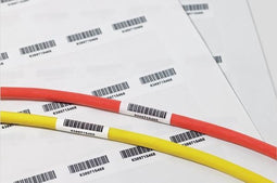 Hellermann Tyton 594-91104 printeretiket Transparant, Wit Zelfklevend printerlabel