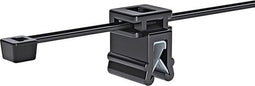 HellermannTyton 150-76090 T30REC4A-PA66HS/PA66HIRHS-BK Kabelbinder 148 mm 3.60 mm Zwart Met spreidanker 500 stuk(s)