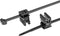HellermannTyton 156-00948 T50ROSEC4A-PA66W-BK (100) Kabelbinder met clip 200 mm 4.6 mm Zwart 100 stuk(s)