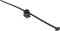 HellermannTyton 156-01153 T50ROSEC4B-PA66W-BK (100) Kabelbinder met clip 200 mm 4.6 mm Zwart 100 stuk(s)