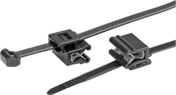 HellermannTyton 156-03219 T50ROSEC5A-PA66W-BK (100) Kabelbinder met clip 200 mm 4.6 mm Zwart 100 stuk(s)
