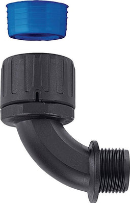 HellermannTyton 166-22820 HGL16-90-PG9-PA66/TPE-BK Slangbevestiging Zwart PG9 90° 1 stuk(s)