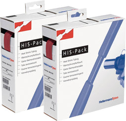 HellermannTyton 300-30242 Krimpkous zonder lijm Rood 2.40 mm 1.20 mm Krimpverhouding:2:1 10 m