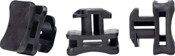 HellermannTyton ACFM4W8PT2.2 Kabelbindervoetje Profielrail 151-03247 Stootbestendig Zwart 25 stuk(s)