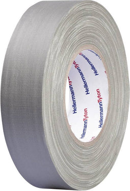 HellermannTyton HTAPE-TEX-GY-19x50 712-00506 Textieltape HelaTape Tex Grijs (l x b) 50 m x 19 mm 1 stuk(s)