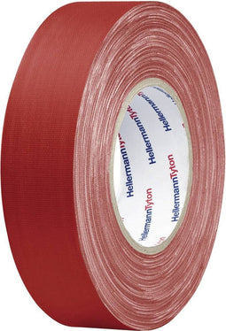 HellermannTyton HTAPE-TEX-RD-19x50 712-00501 Textieltape HelaTape Tex Rood (l x b) 50 m x 19 mm 1 stuk(s)