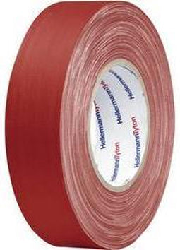 HellermannTyton HTAPE-TEX-RD-50x50 712-00901 Textieltape HelaTape Tex Rood (l x b) 50 m x 50 mm 1 stuk(s)