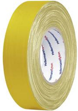HellermannTyton HTAPE-TEX-YE-19x50 712-00502 Textieltape HelaTape Tex Geel (l x b) 50 m x 19 mm 1 stuk(s)