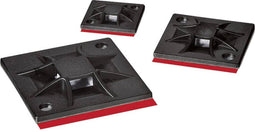 HellermannTyton QM30APT-I-PA66-BK Bevestigingssokkel Zelfklevend, Schroefbaar 151-02660 Halogeenvrij, Siliconenvrij Zwart 10 stuk(s)