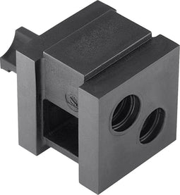 HellermannTyton VP-S_2/7-8_Ins-dbl-PL-BK (20) Dubbele doorvoertule Halogeenvrij Kunststof Zwart 20 stuk(s)