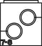 HellermannTyton VP-S_2/7-8_Ins-dbl-PL-BK (20) Dubbele doorvoertule Halogeenvrij Kunststof Zwart 20 stuk(s)