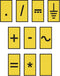 HellermannTyton WIC0-SIGN-PA66-YE Markeerclip 561-00004