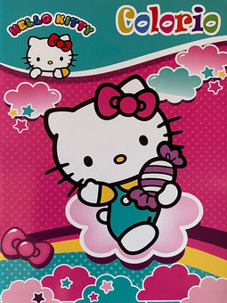 Hello Kitty Colorio Kleurboek - 32 Kittige Kleurplaten voor Urenlang kleurplezier - Uitermate Geschikt voor Kleurpotloden en Wasco