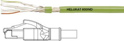 Helukabel 806620 RJ45 Netwerkkabel, patchkabel CAT 6A S/FTP 2.00 m Groen PUR-mantel, Afscherming gevlochten, Folie afsc