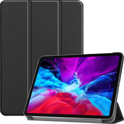 imoshion Tablet Hoes - Geschikt voor iPad Pro 12.9 (2020) / Pro 12.9 (2018) - Trifold Bookcase - Zwart