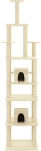 vidaXL - Kattenmeubel - met - sisal - krabpalen - 216 - cm - crèmekleurig