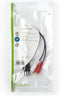 Nedis CAGP20250BK02 - Stereo audiokabel - 5-pin DIN naar RCA - Zwart