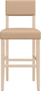 vidaXL - Barstoelen - 2 - st - massief - rubberhout - en - kunstleer
