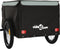 vidaXL - Fietstrailer - 45 - kg - ijzer - zwart - en - grijs