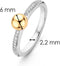 TI SENTO Ring 12136ZY - Zilveren dames ring - Zirkonia - Maat 58