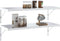 vidaXL - Plankdragers - 4 - st - 40x2,5x25 - cm - roestvrijstaal - zilverkleurig