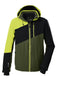 Killtec KSW 32 - Ski Jas Heren - Waterdicht 10000 mm Ademend 3000 g/m²/24h - Groen/Zwart S