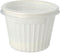 Herbruikbaar Snack- en soepbekers, PP 350 ml Ø 11,5 cm · 8,5 cm wit, met deksel (25 stuks)
