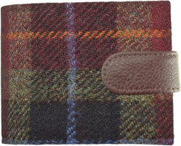 Heren Portemonnee Barra Bruin (Rust Check) - Harris Tweed - Glen Appin of Scotland