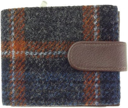 Heren Portemonnee Barra Grijs en Roestbruin (Grey and Rust) - Harris Tweed - Glen Appin of Scotland