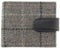 Heren Portemonnee Barra Grijs geruit - Harris Tweed - Glen Appin of Scotland