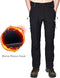 Heren Softshell Winter Fleece Gevoerde Broek Outdoor Wandelen Klimbroek Waterdichte Ski Wandelbroek - maat 4XL