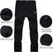 Heren Softshell Winter Fleece Gevoerde Broek Outdoor Wandelen Klimbroek Waterdichte Ski Wandelbroek - maat 3XL