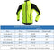Heren Sportjack fluoricerend groen/geel - Mt. XXL - Waterdicht - Winddicht - Fietsshirt - Warm thermische MTB jas - Goed zichtbaar en veilig in het donker -