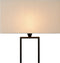 Atmooz - Vloerlamp Paula - Staande Lamp - Stalamp - Woonkamer - Zwart en witte kap - Hoogte 160cm - Metaal