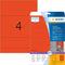 HERMA 10167 Rood Zelfklevend printerlabel printeretiket