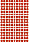 Herma 2212 Universele Etiketten Ø 8mm Rood - 5632 st.