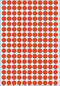 Herma 2212 Universele Etiketten Ø 8mm Rood - 5632 st.