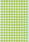 HERMA 2215 Universele etiketten groen Ø 8 mm Papier 5632 St.