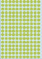 HERMA 2215 Universele etiketten groen Ø 8 mm Papier 5632 St.
