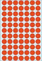 HERMA 2232 Universele etiketten rood 13 mm rond Papier 2464 St.