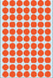HERMA 2232 Universele etiketten rood 13 mm rond Papier 2464 St.