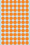 Herma 2234 Universele Etiketten Ø 13mm Fluor Oranje - 1848 st.