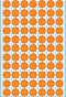 Herma 2234 Universele Etiketten Ø 13mm Fluor Oranje - 1848 st.