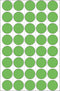 Herma 2255 Univers. etiket buroverp. groen Ø19mm. 32 vel 1280 st.