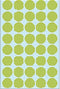 Herma 2255 Univers. etiket buroverp. groen Ø19mm. 32 vel 1280 st.