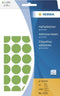 Herma 2255 Univers. etiket buroverp. groen Ø19mm. 32 vel 1280 st.