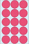 HERMA 2276 Univers. etiket. bureauverp. fluor-rood Ø 32 mm Papier 360 St.